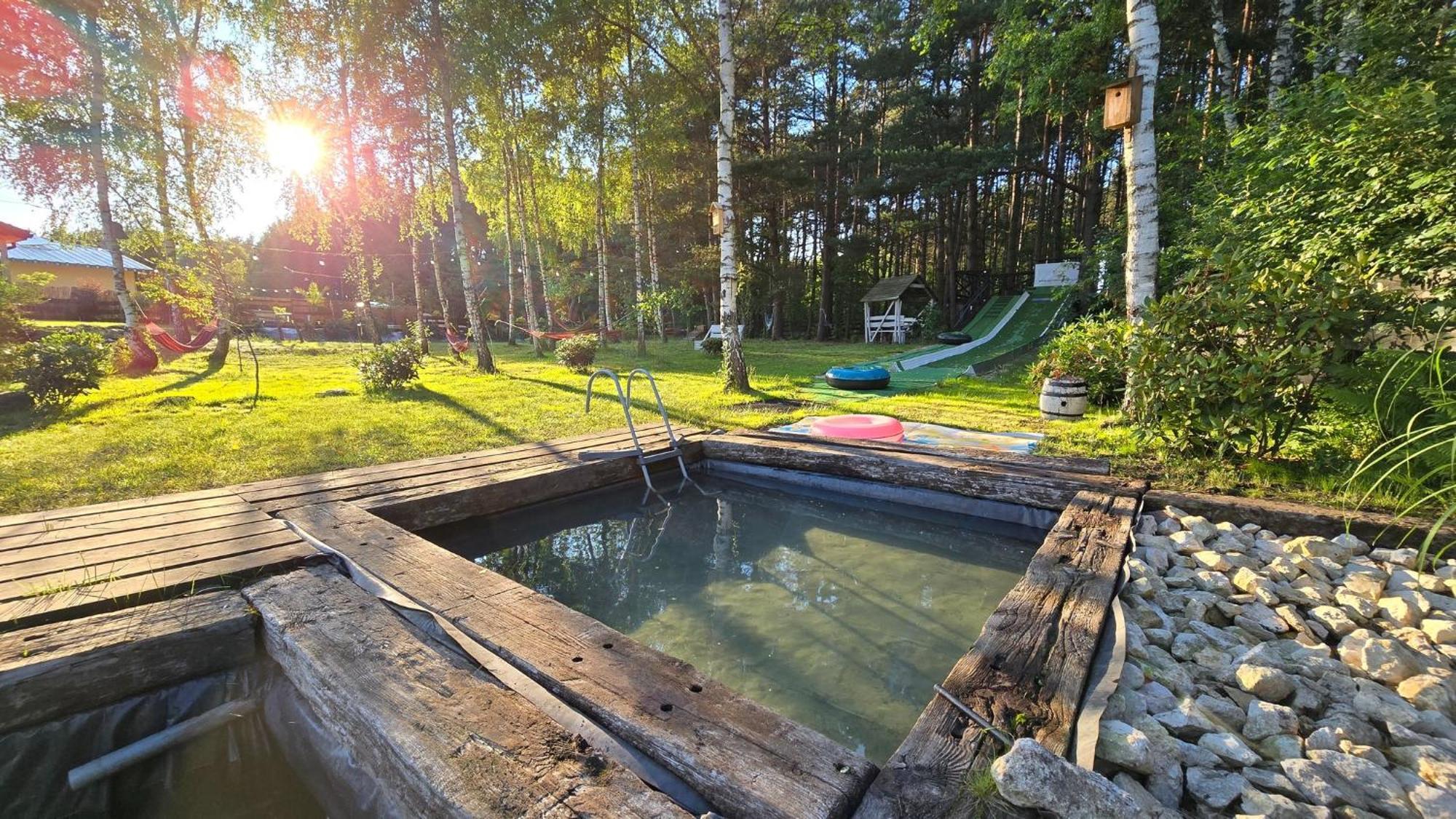 Vip Village Las Woda Rower - Podgrzewany Basen, Balia, Sauna Miedzierza Exterior foto